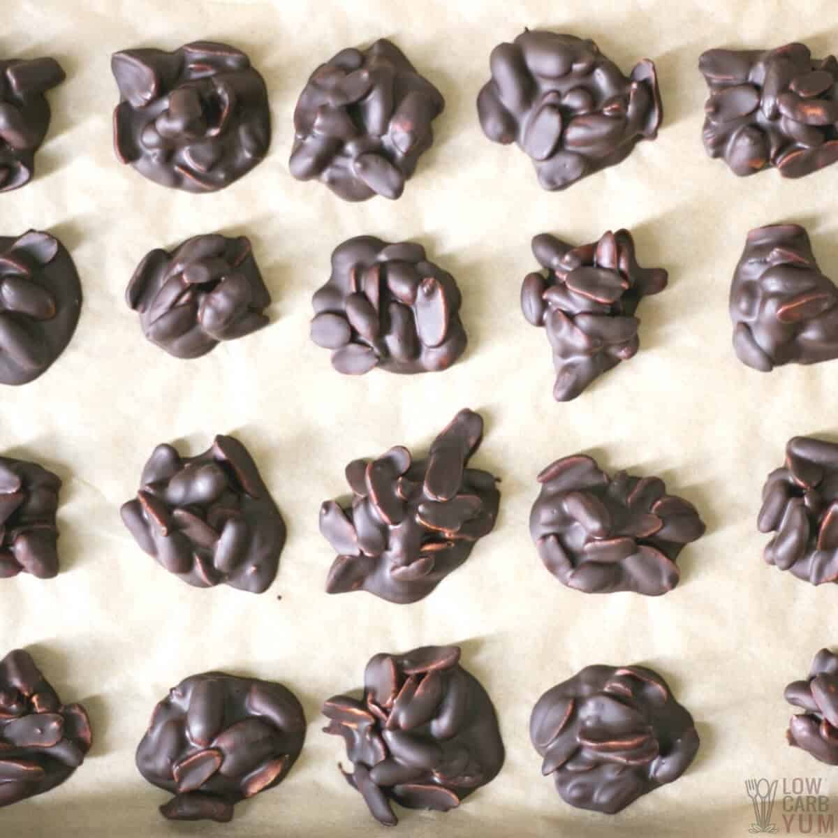 chocolate peanut clusters recipe featured image