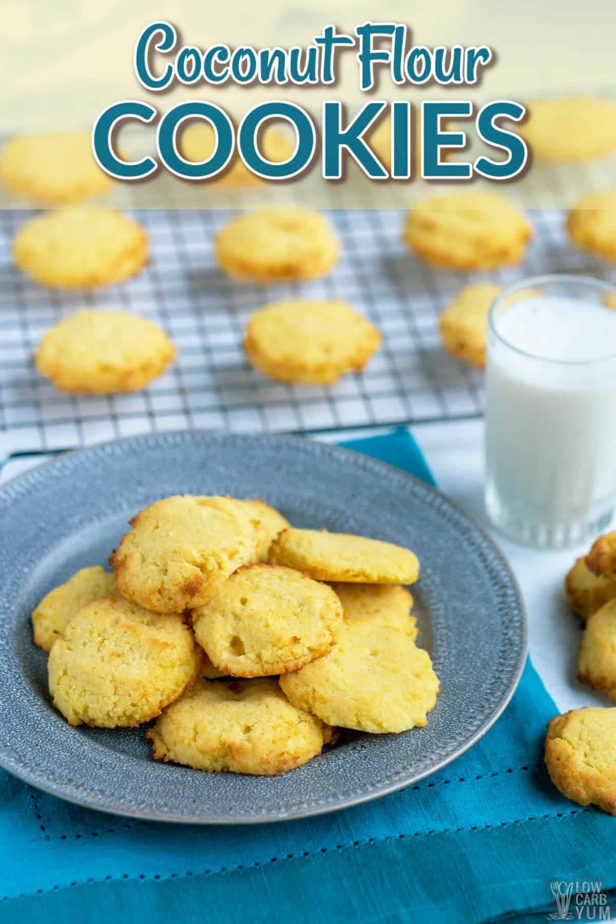 coconut flour cookies pinterest image