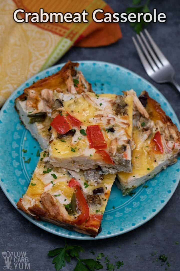 Easy Baked Crabmeat Casserole Bake - Low Carb Yum
