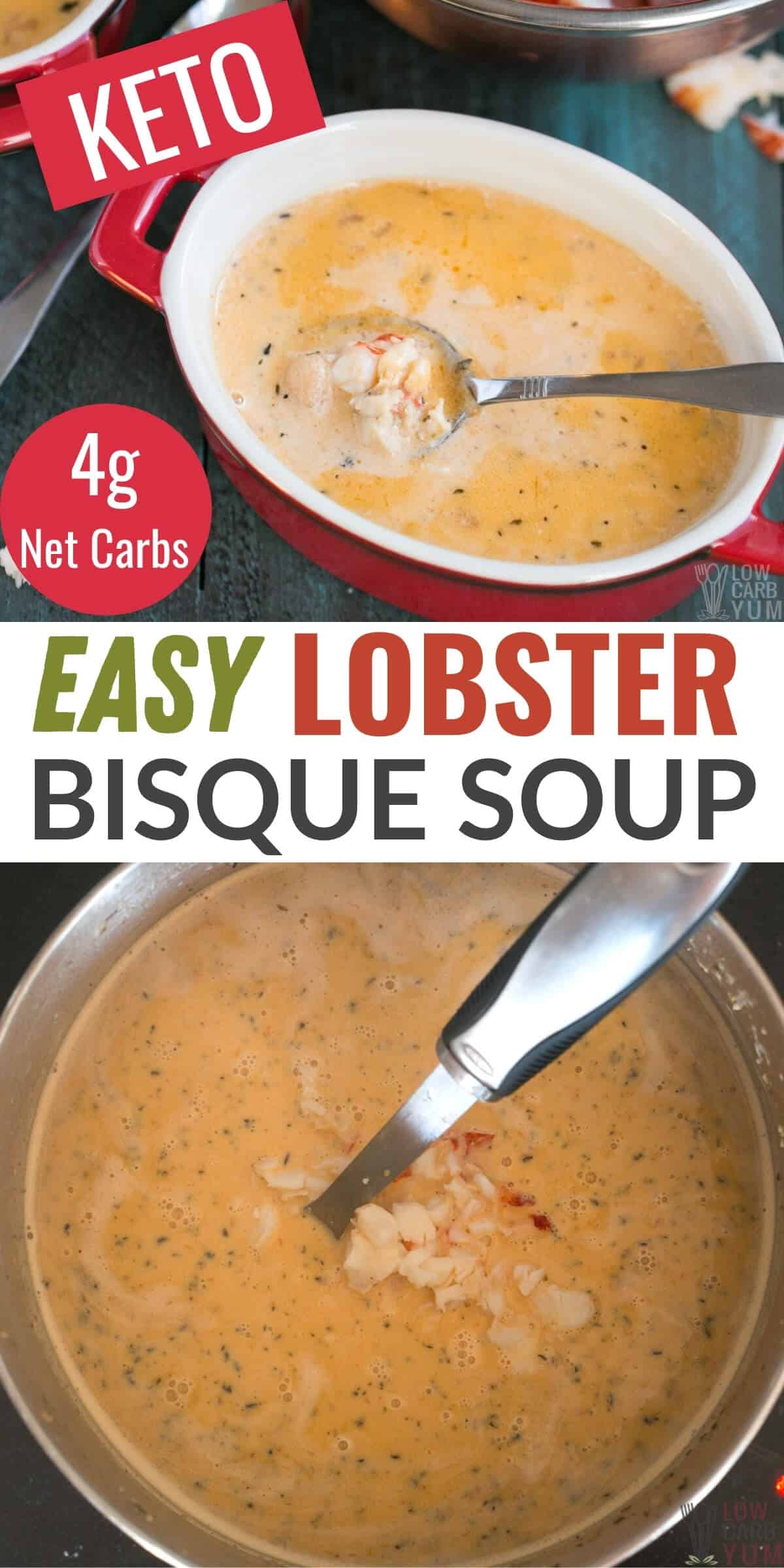 easy lobster bisque soup recipe pinterest image