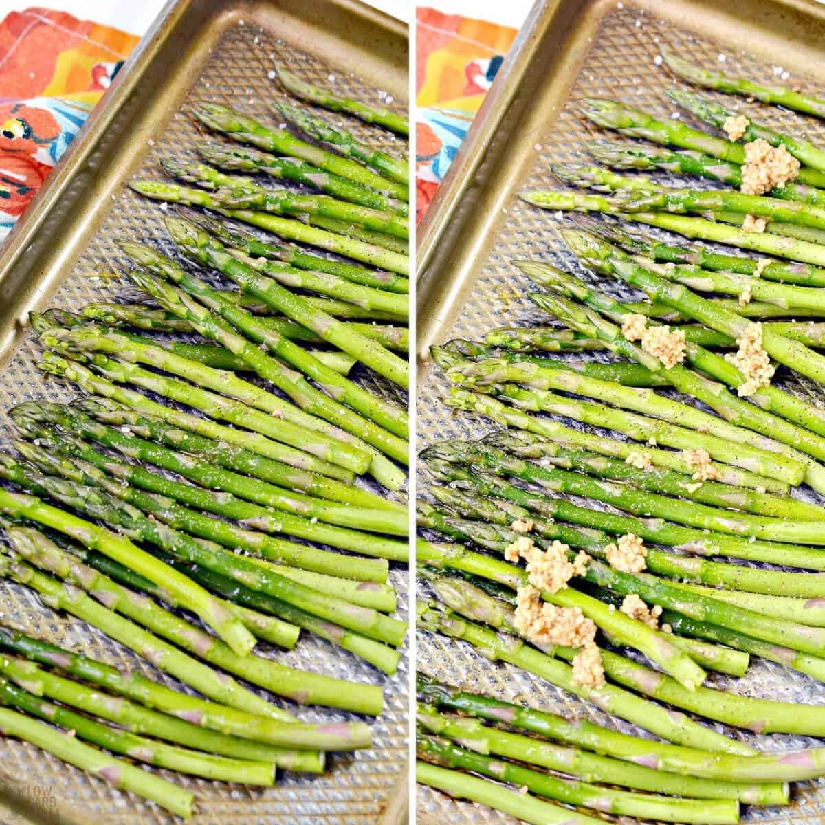 how to roast asparagus in oven with garlic