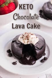 Keto Chocolate Molten Lava Cake - Low Carb Yum