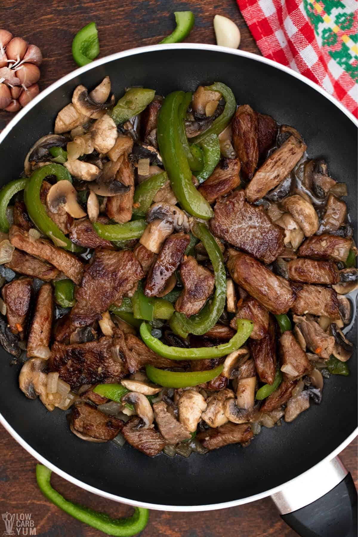 keto steak stir fry