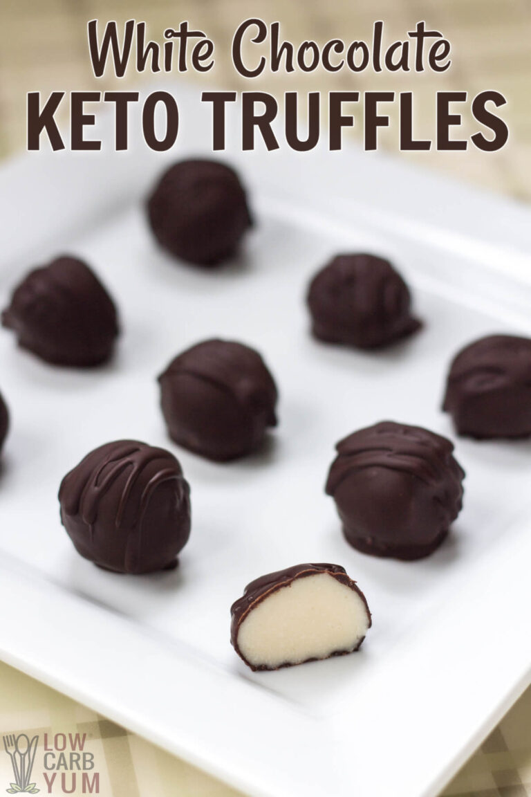 Keto White Chocolate Truffles Candy Recipe Low Carb Yum