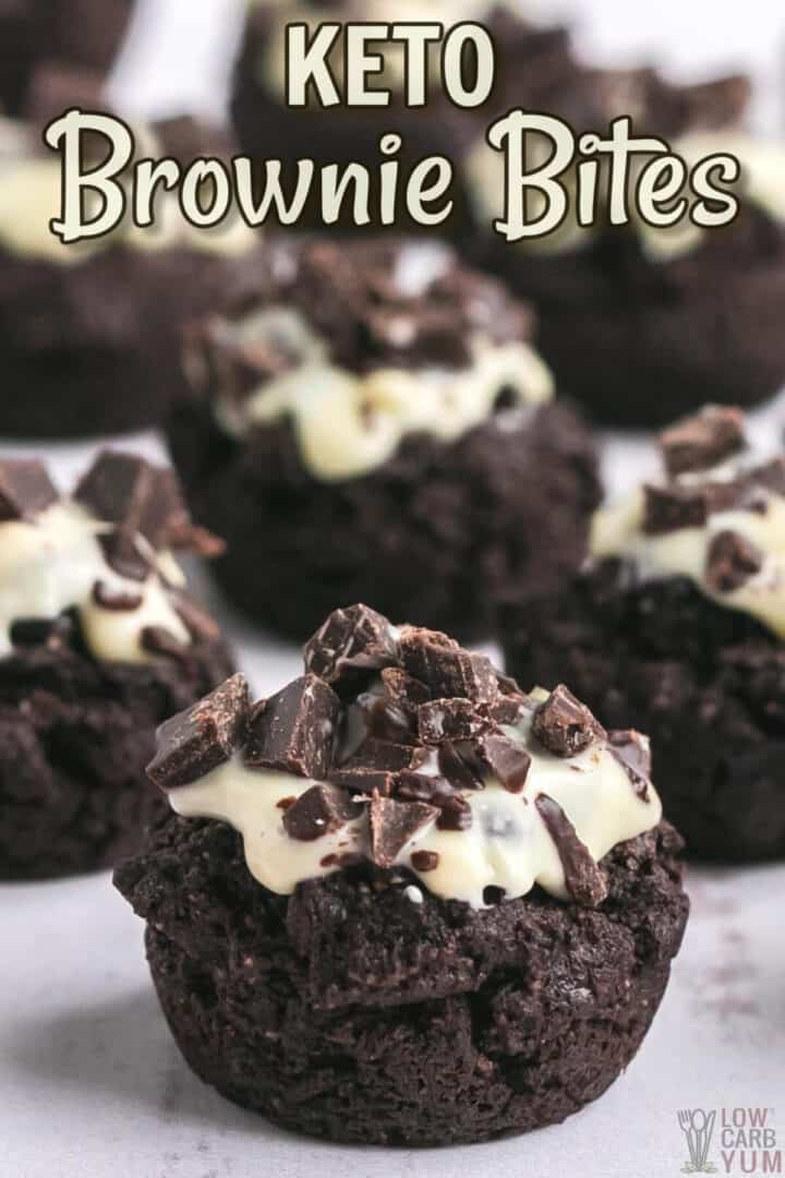 Keto Almond Flour Brownie Bites - Low Carb Yum