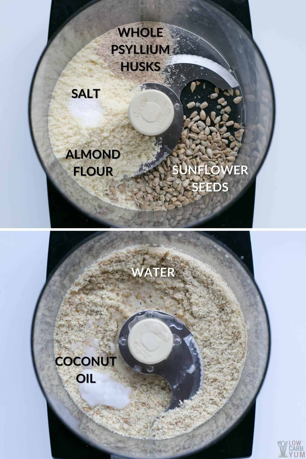 ingredients in food processor