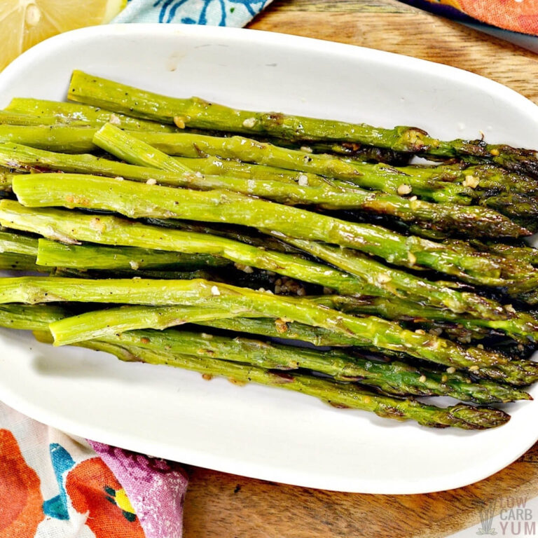 Oven-Roasted Asparagus - Easy 15-Minute Recipe - Low Carb Yum