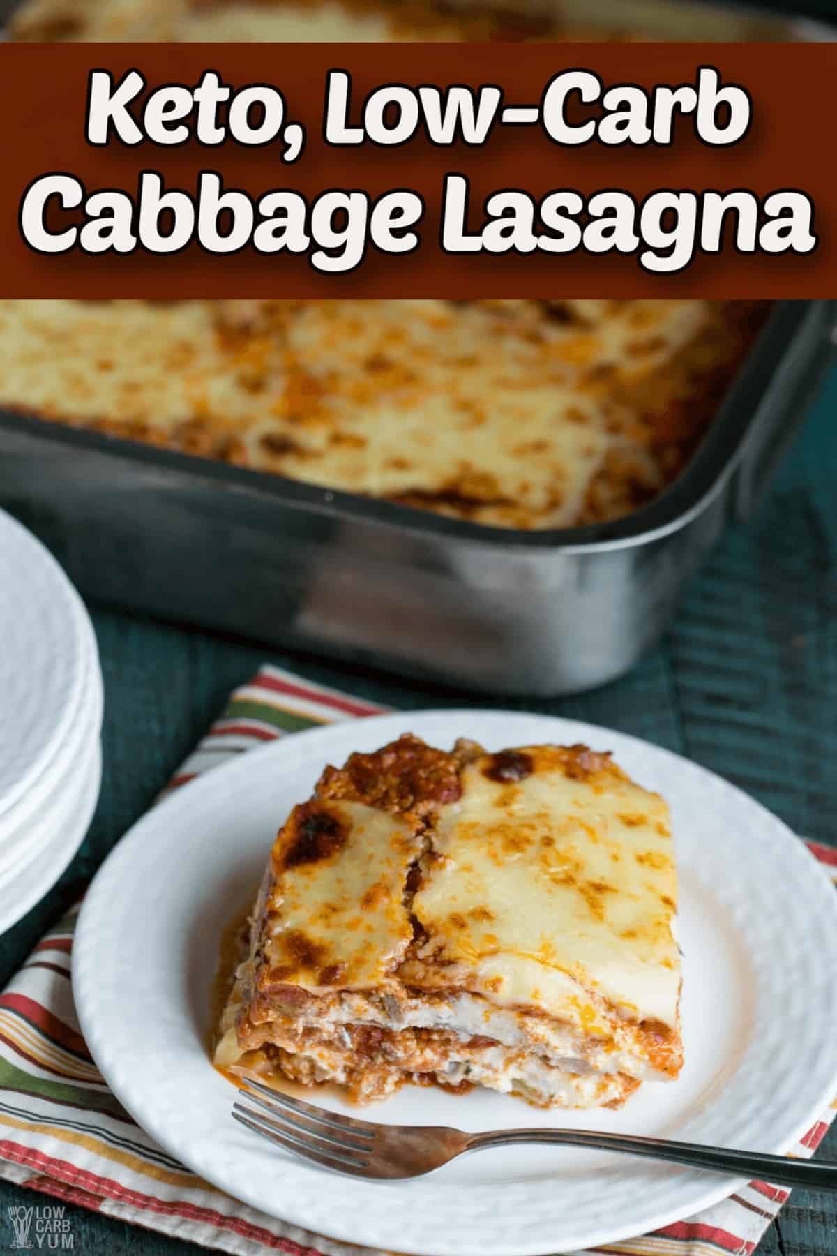 cabbage lasagna recipe pintrest image