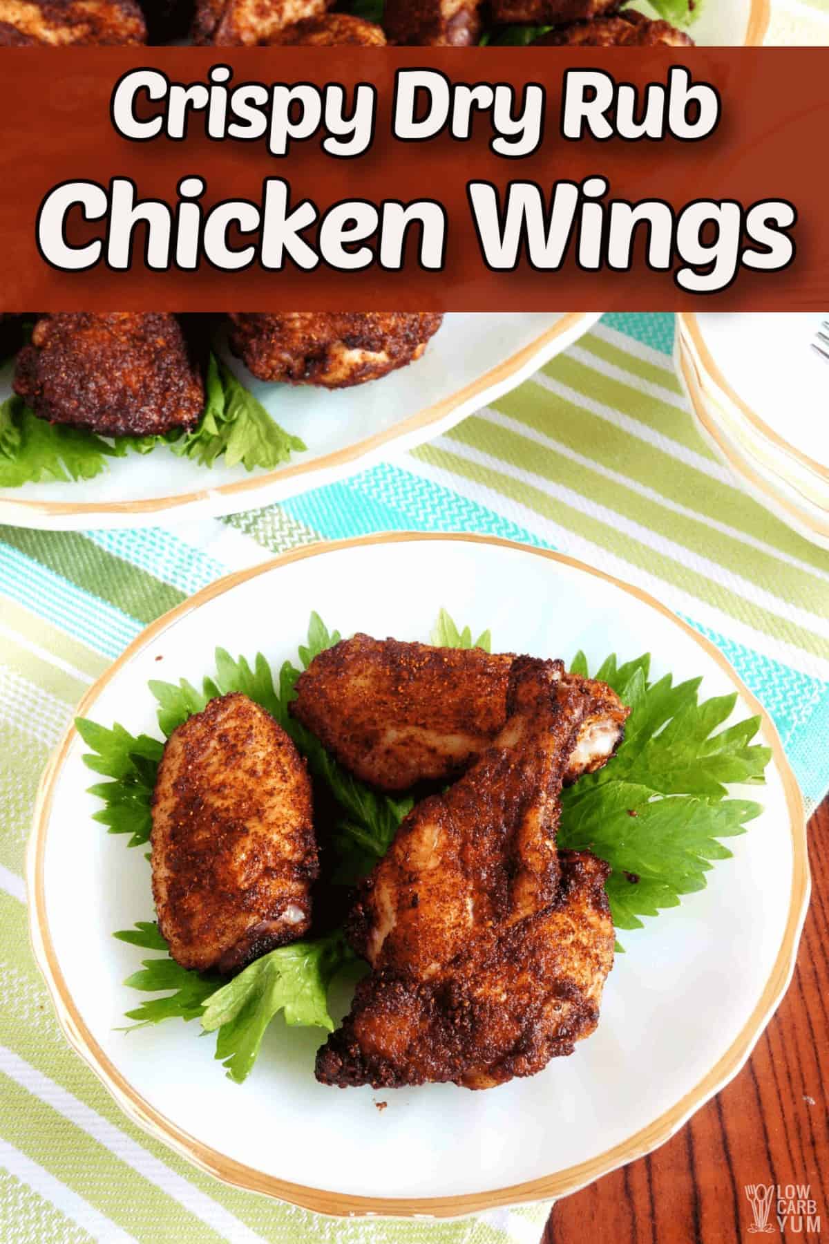 Easy Dry Rub Chicken Wings in Oven or Air Fryer | Low Carb Yum