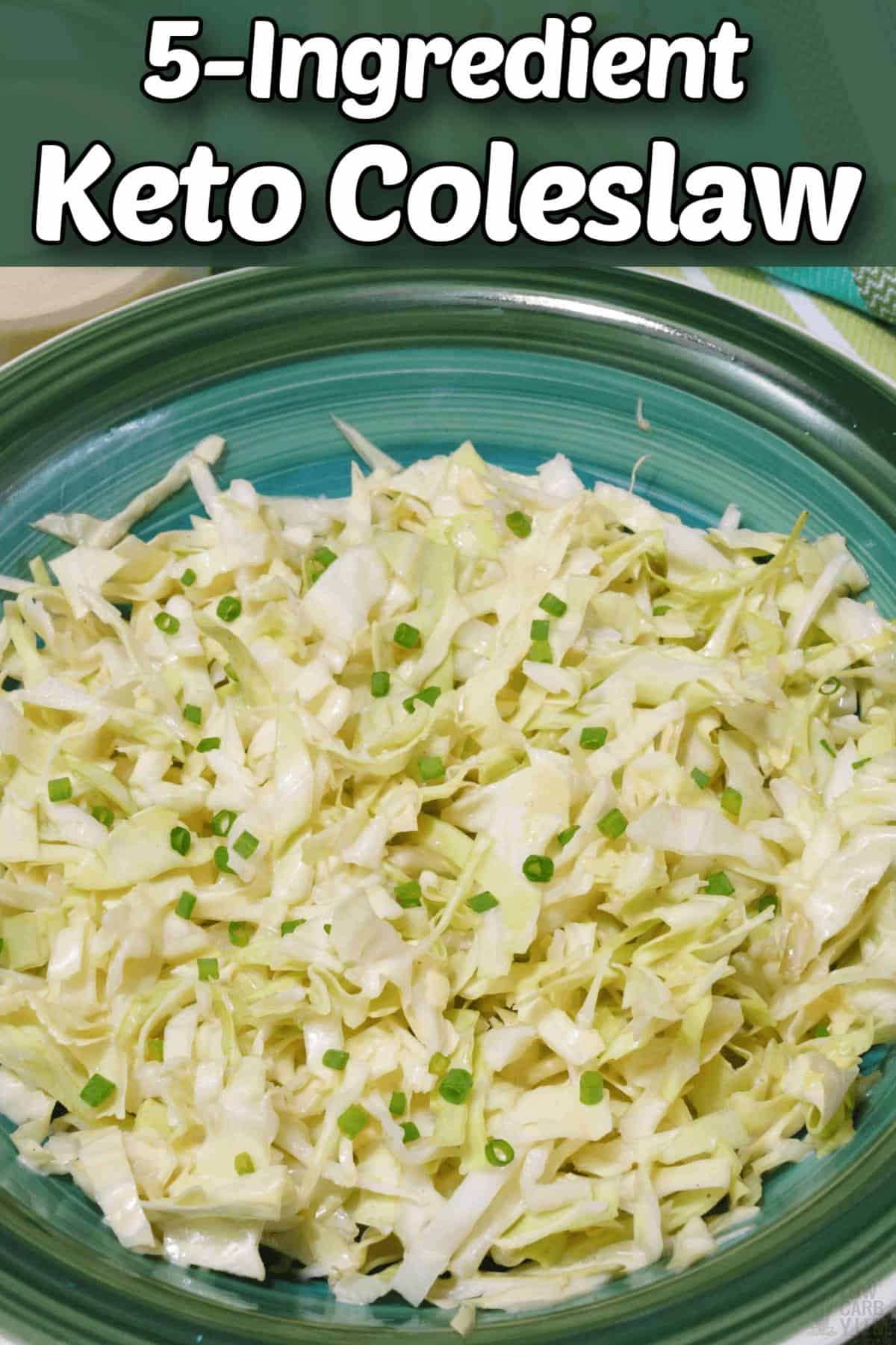 Easy Keto Coleslaw Recipe (5 Ingredients) | Low Carb Yum