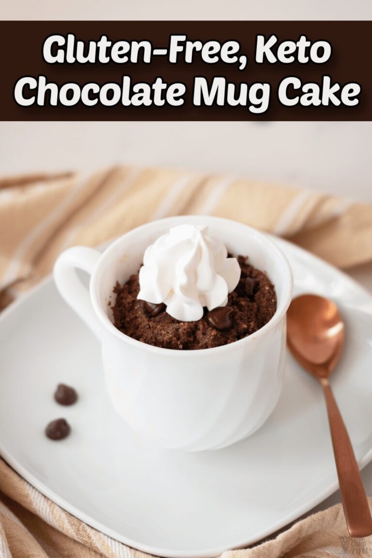 Keto Chocolate Mug Cake Recipe Low Carb Yum