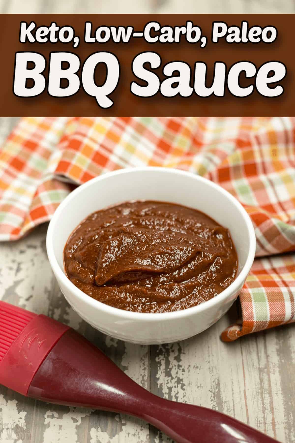 keto bbq sauce recipe low carb paleo pintrest image