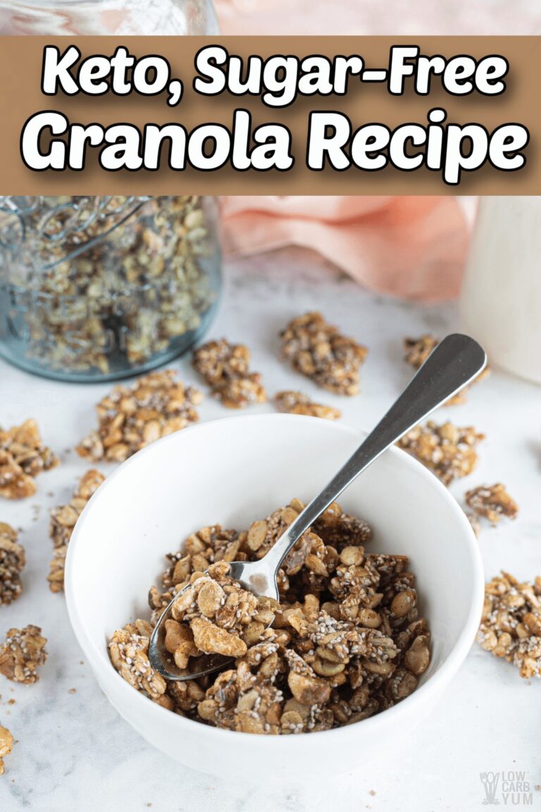 GrainFree Keto Granola SugarFree Cereal Recipe Low Carb Yum