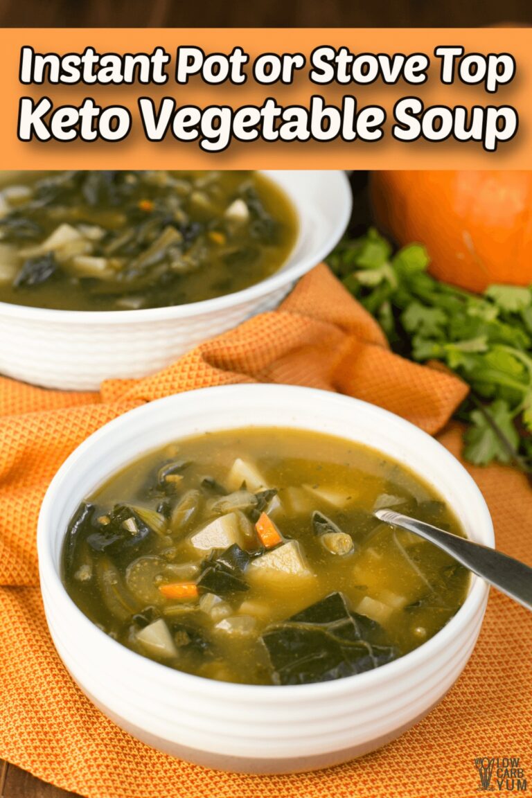 Keto Vegetable Soup (Instant Pot or Stove Top) Low Carb Yum