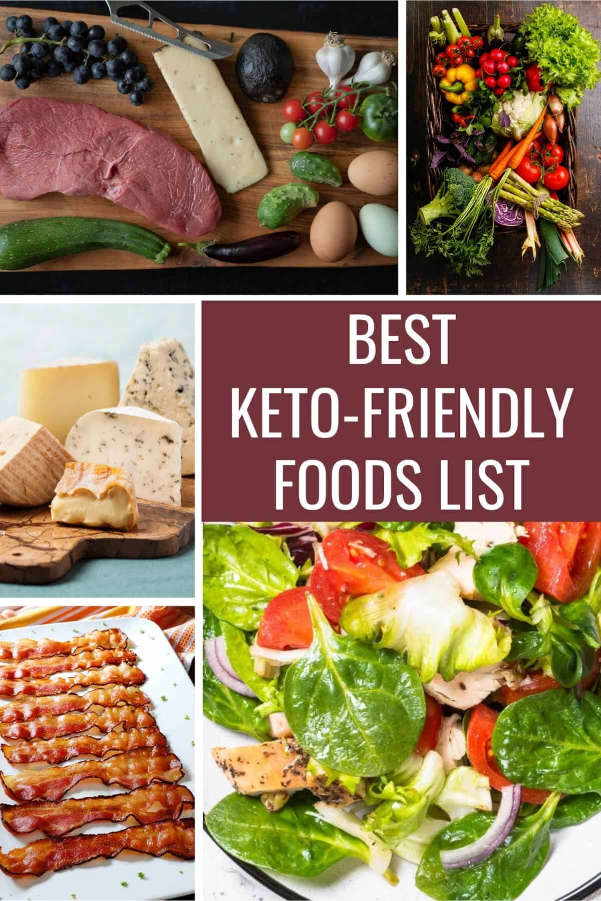 mejor lista de alimentos keto friendly pinterest image