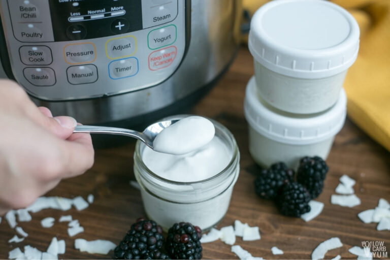 Instant Pot Coconut Yogurt (DairyFree Snack) Low Carb Yum