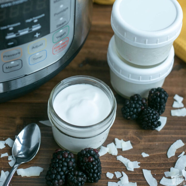 Instant Pot Coconut Yogurt (DairyFree Snack) Low Carb Yum