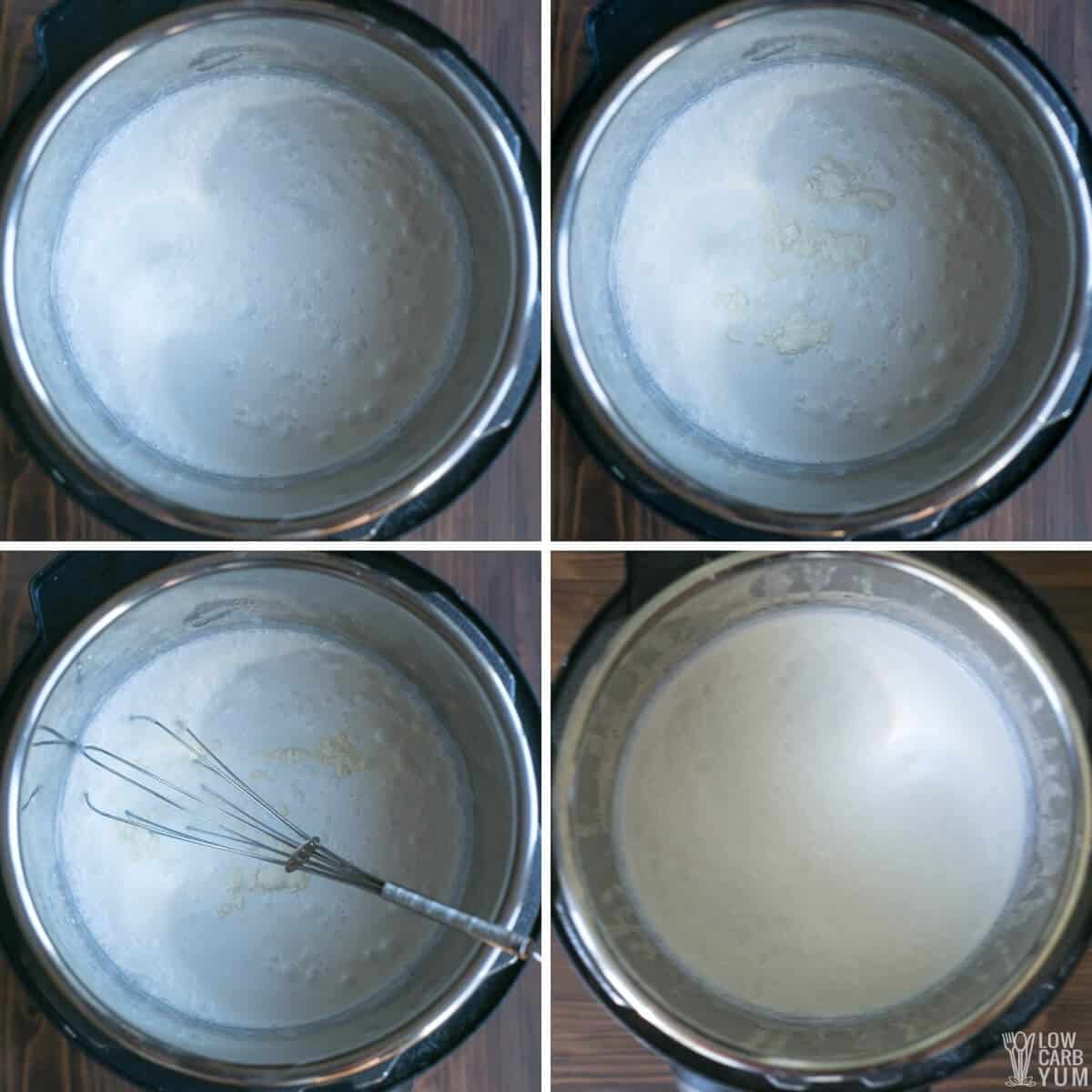 making dairy-free yogurt in the instant pot