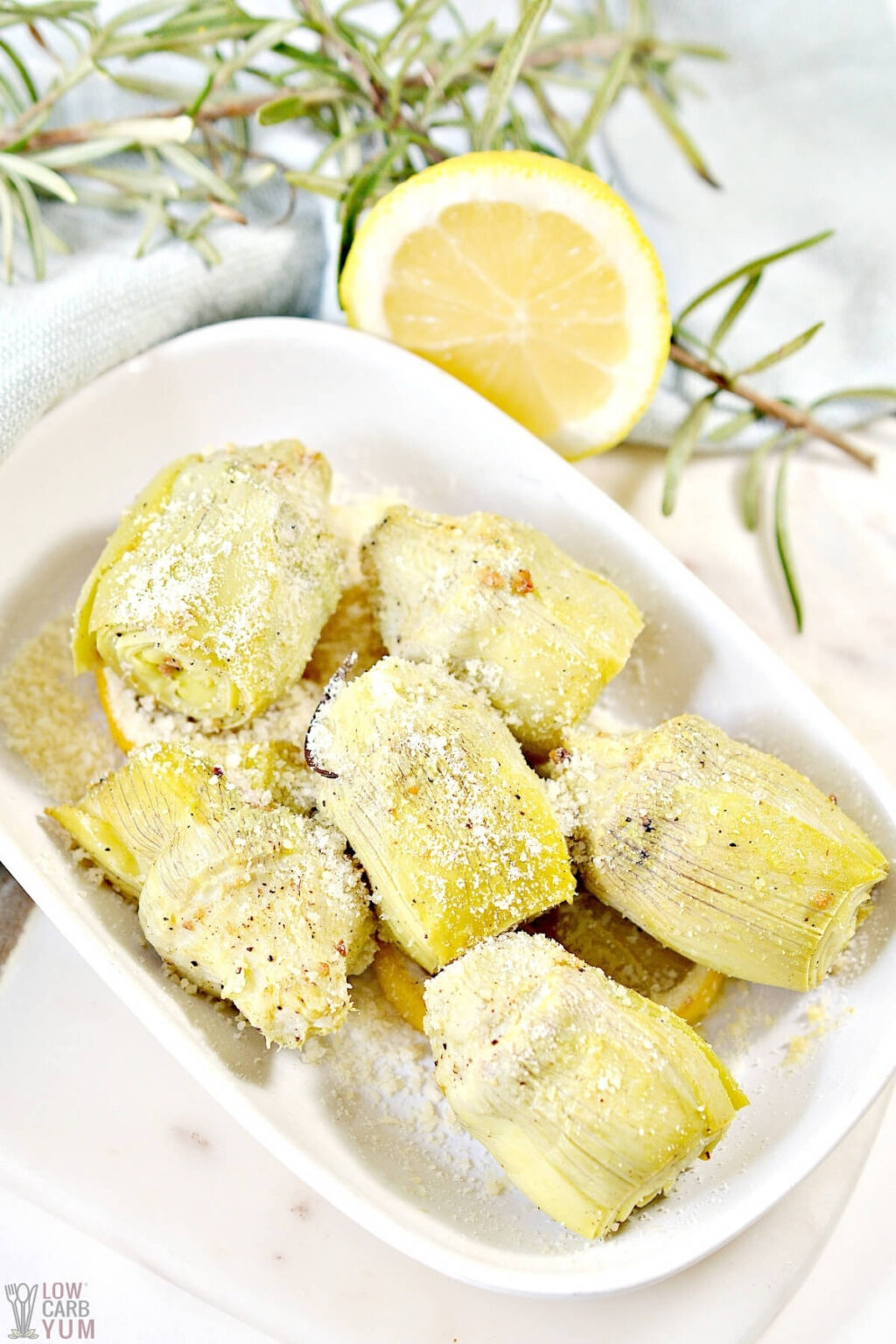 Easy Roasted Artichoke Hearts Recipe Low Carb Yum