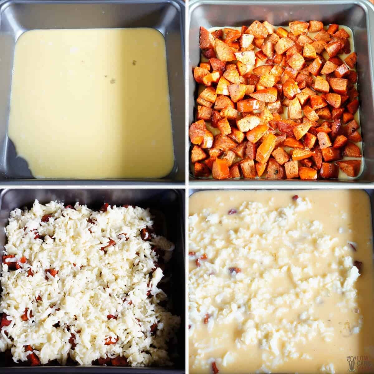 egg casserole bake recipe steps