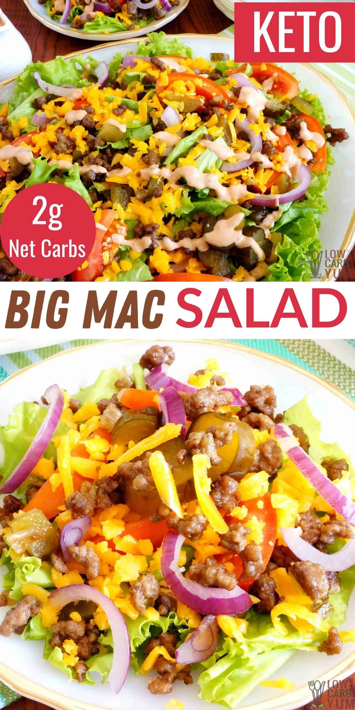 big mac salad pinterest image