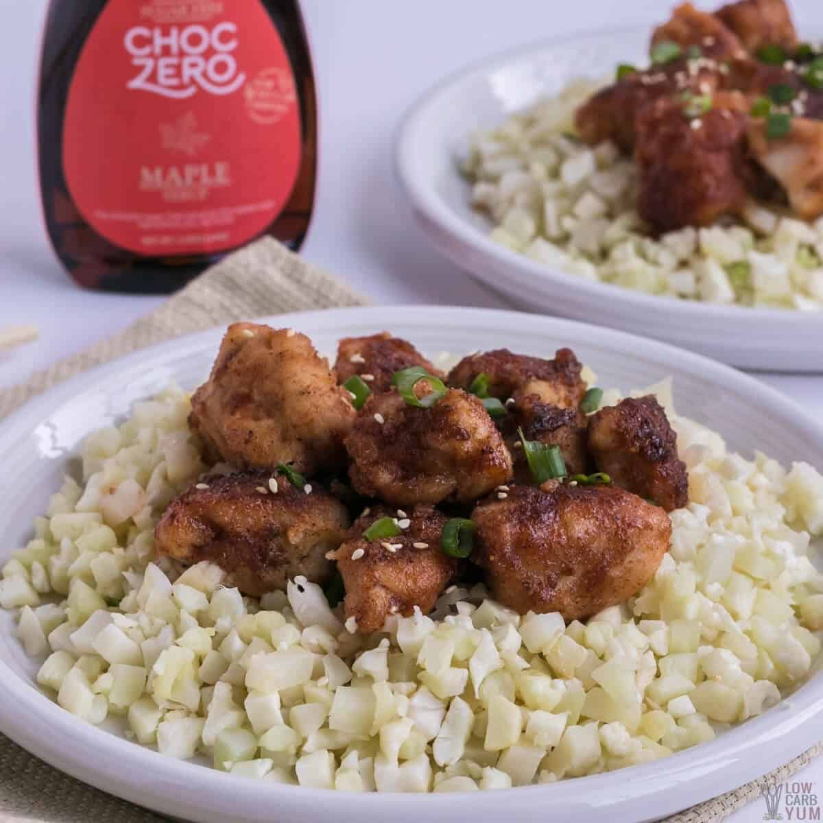 ChocZero low carb sweet and sour chicken