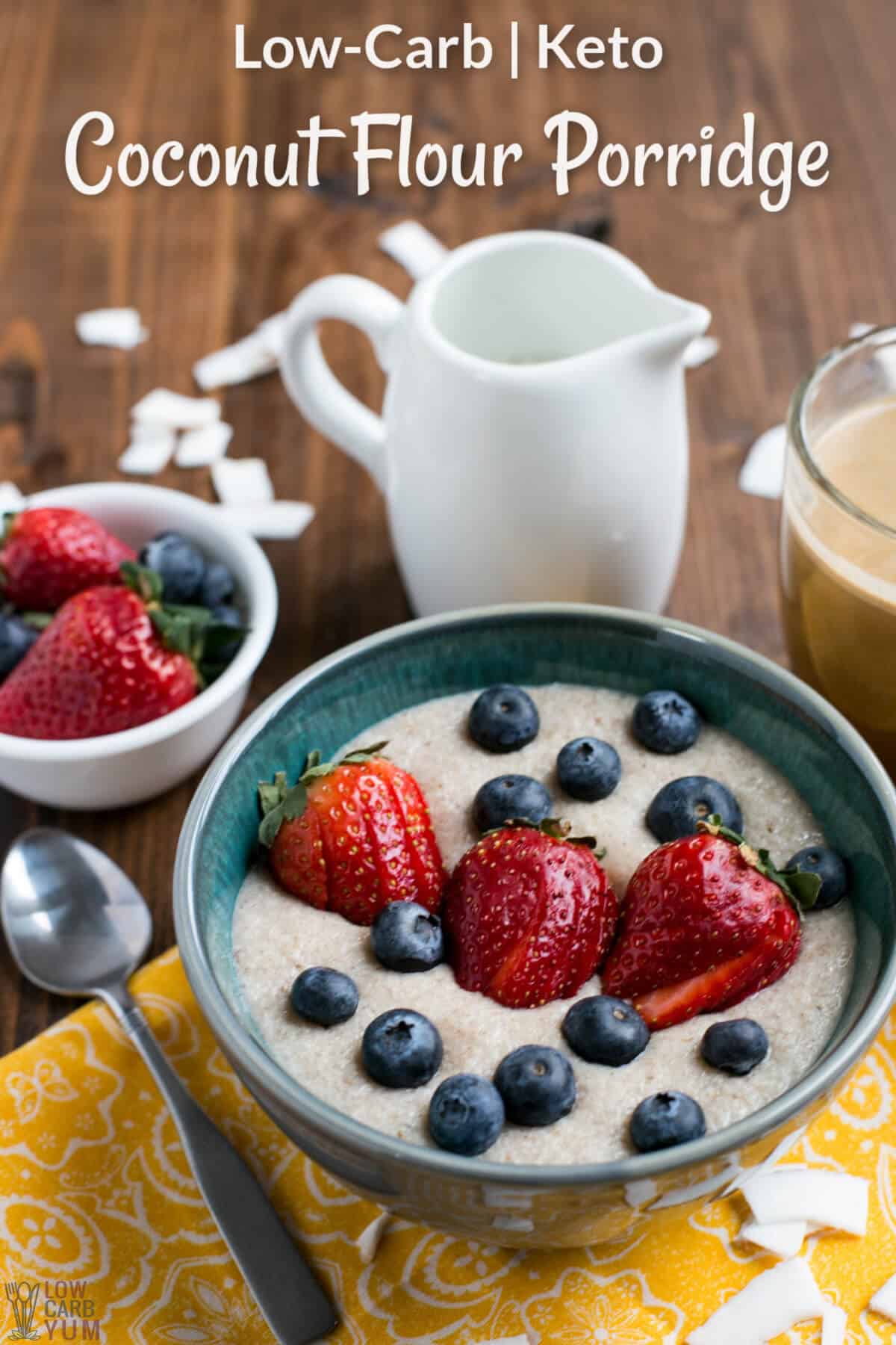 immagine di copertina del porridge di farina di cocco 