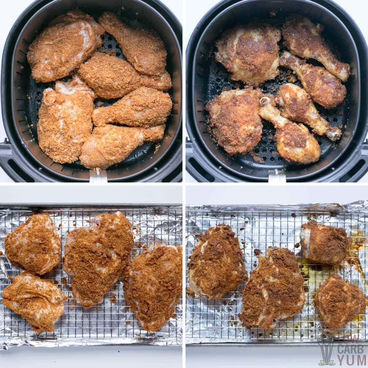 How to make keto fried chicken in air fryer or oven