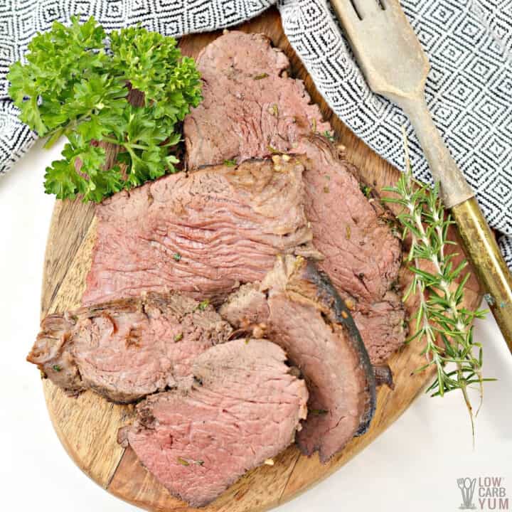 Beef Tenderloin Recipe With Herb Garlic Butter - Low Carb Yum