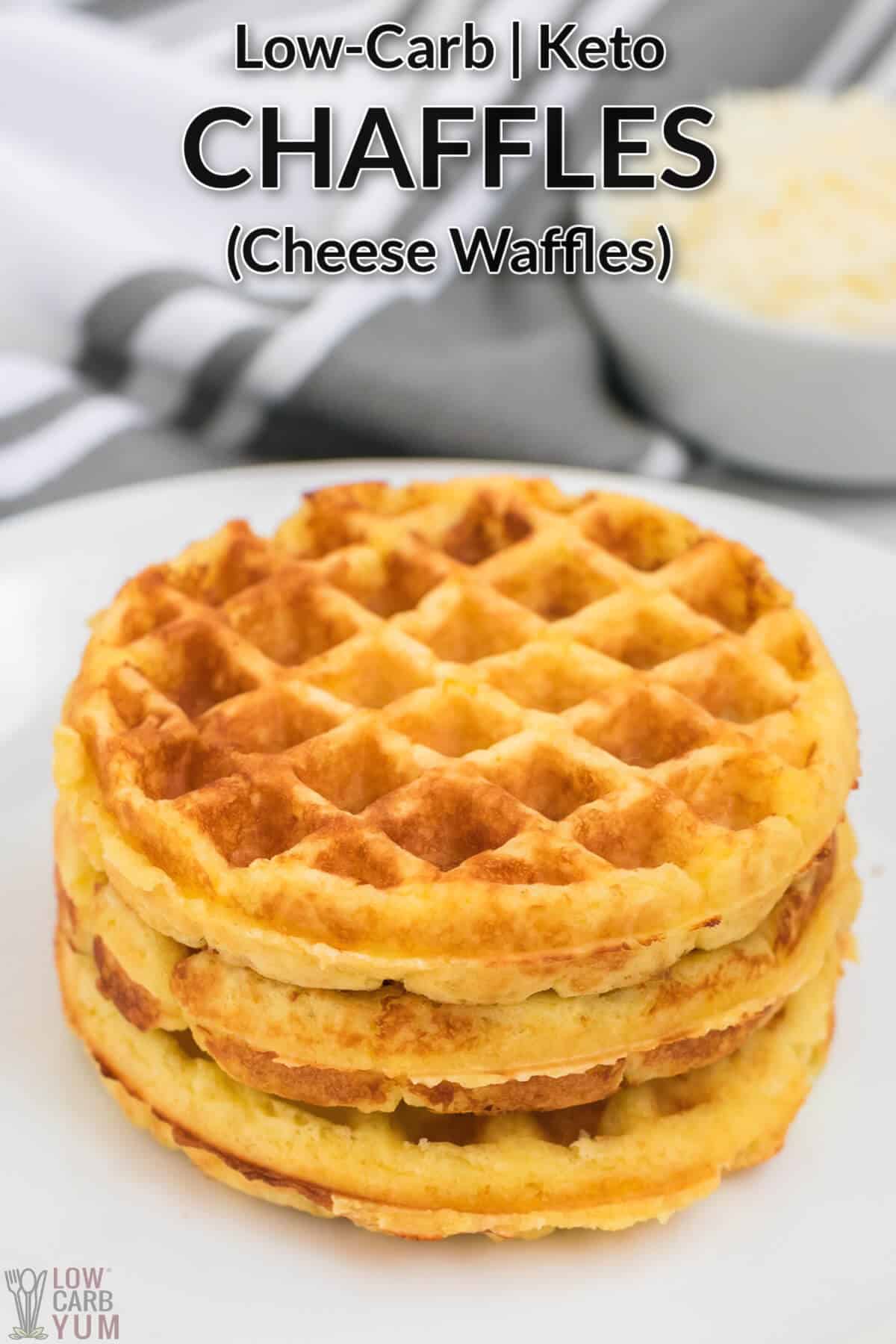 Crispy Keto Cheddar Chaffles (Made with Almond Flour)