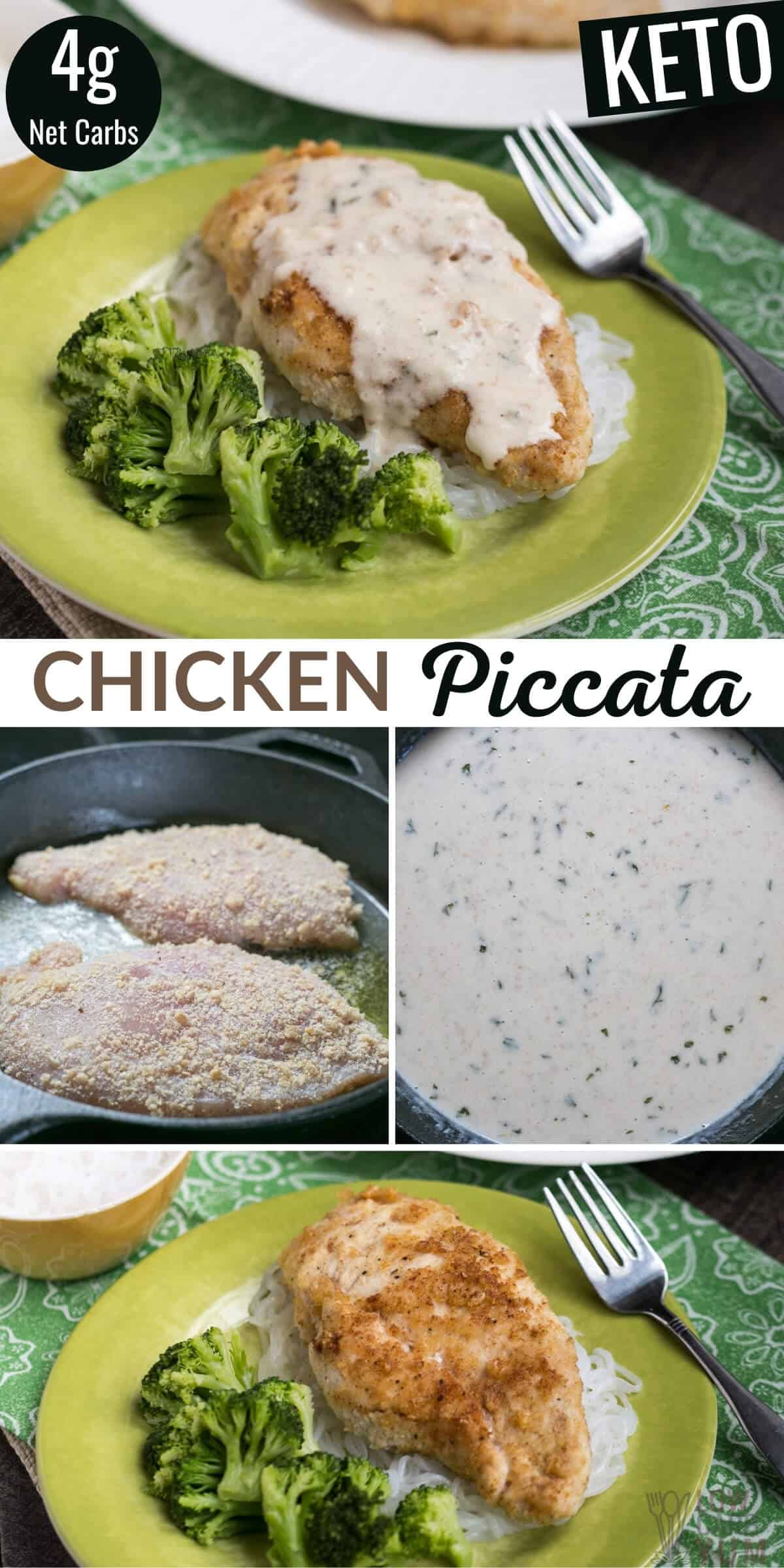low-carb keto chicken piccata pinterest image