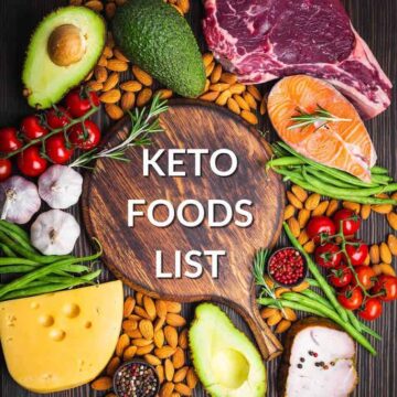 keto foods list featured square image