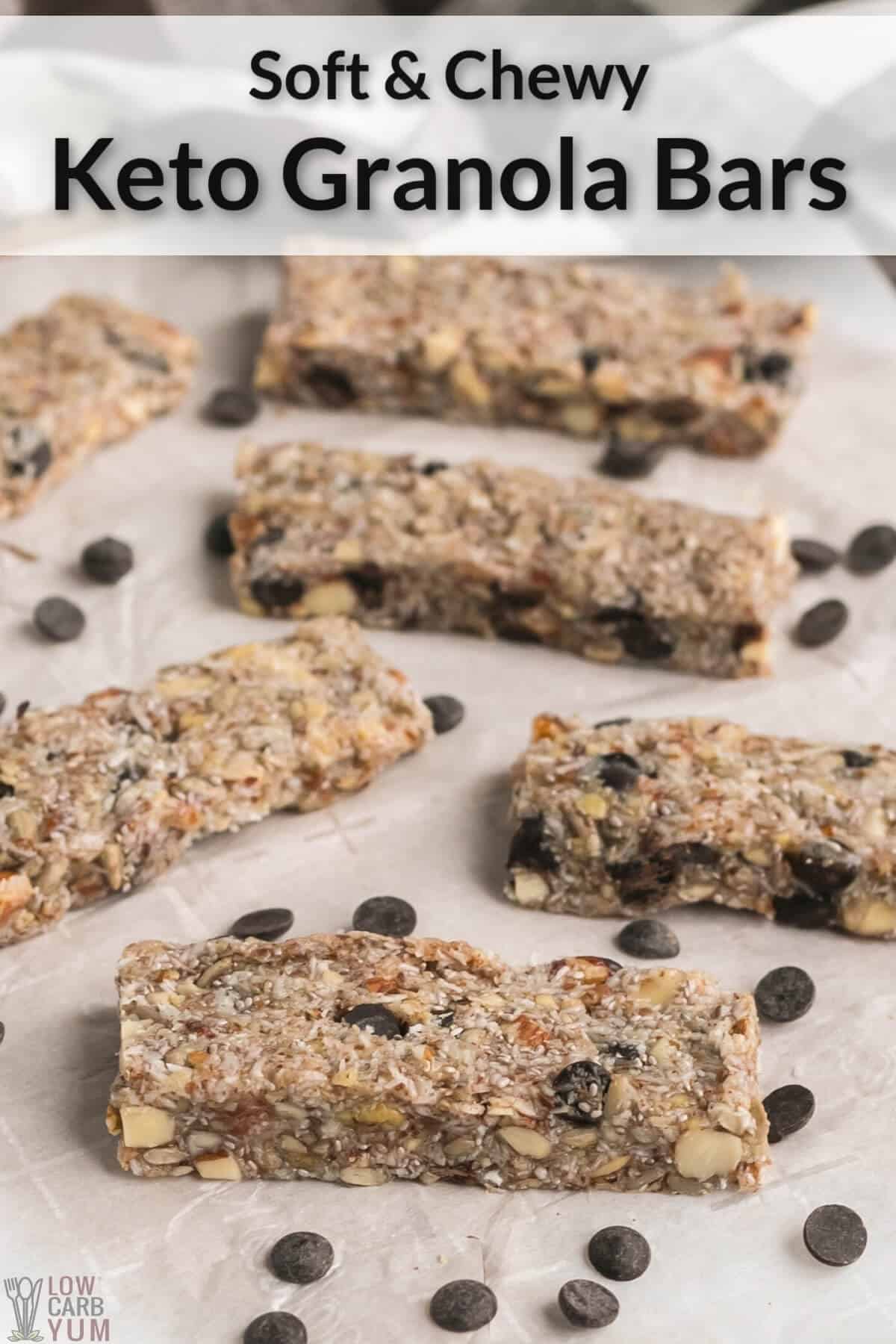 Keto Granola Bars A High Protein Snack Low Carb Yum