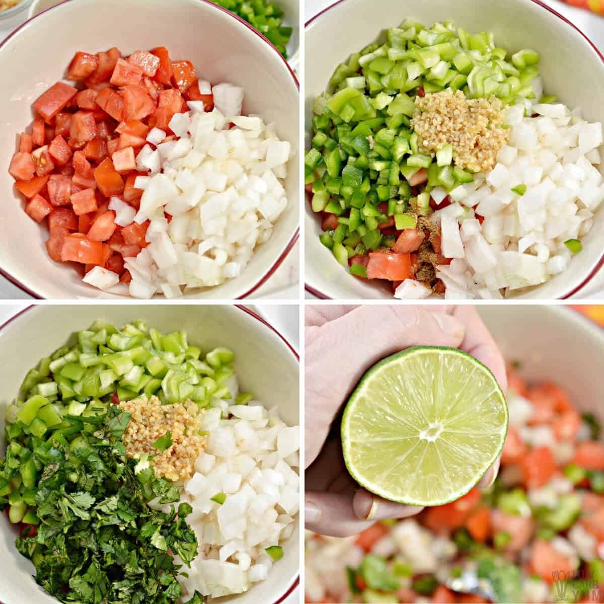 steps to make low carb salsa