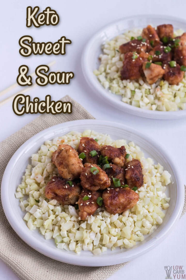Baked Sweet and Sour Chicken (KetoFriendly) Low Carb Yum