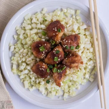 keto sweet and sour chicken