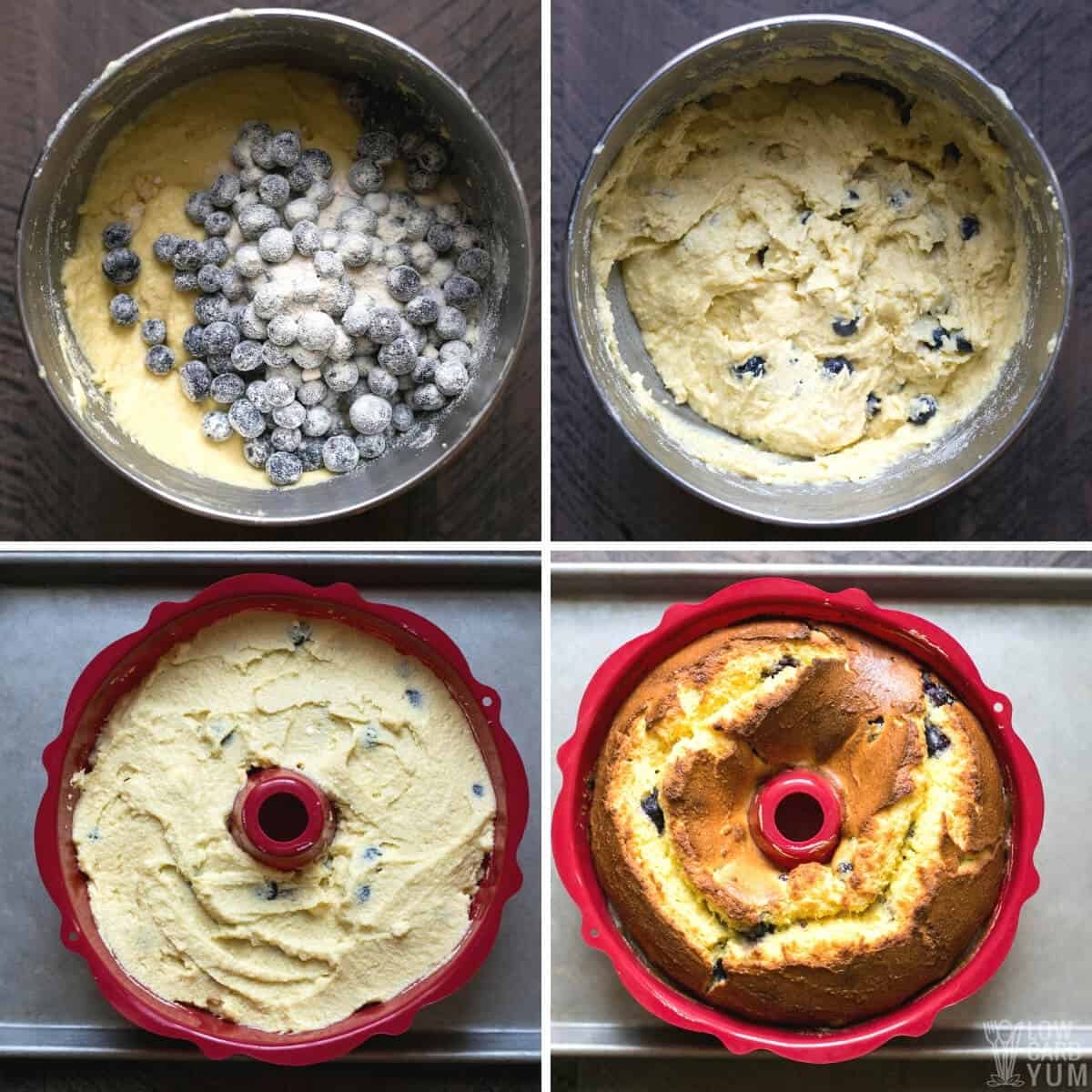 lemon blueberry pound cake recipe steps 3