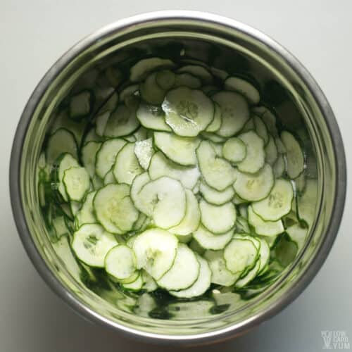 Baked Cucumber Chips With Salt & Vinegar Flavor Low Carb Yum