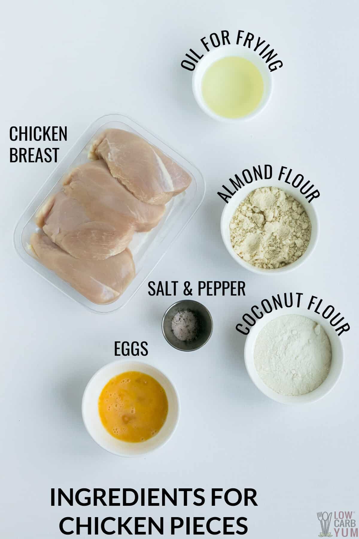 ingredients for crispy chicken