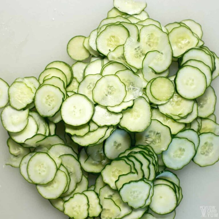 Baked Cucumber Chips With Salt & Vinegar Flavor Low Carb Yum