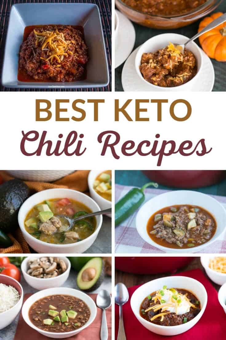 best keto chili recipes pinterest image