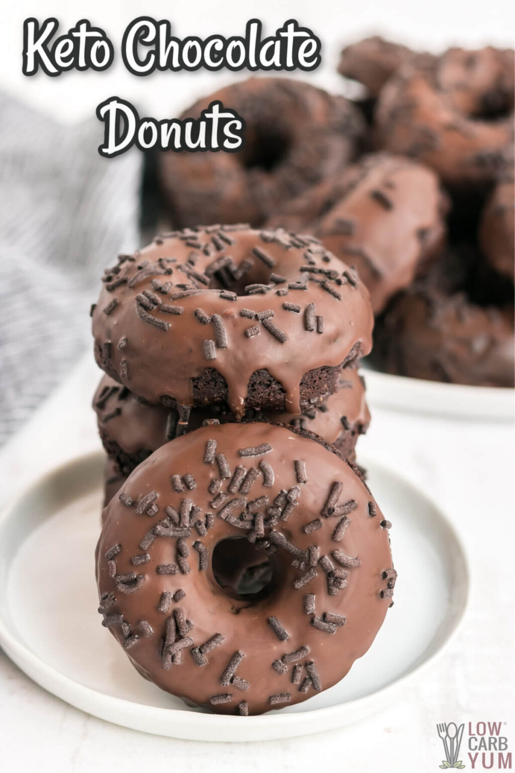 Keto Chocolate Donuts Recipe With Sugar Free Glaze Low Carb Yum 6732