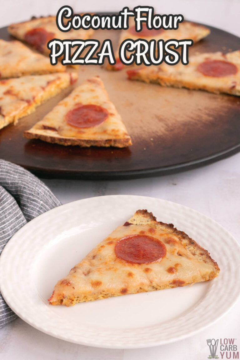 GlutenFree Coconut Flour Pizza Crust Low Carb Yum