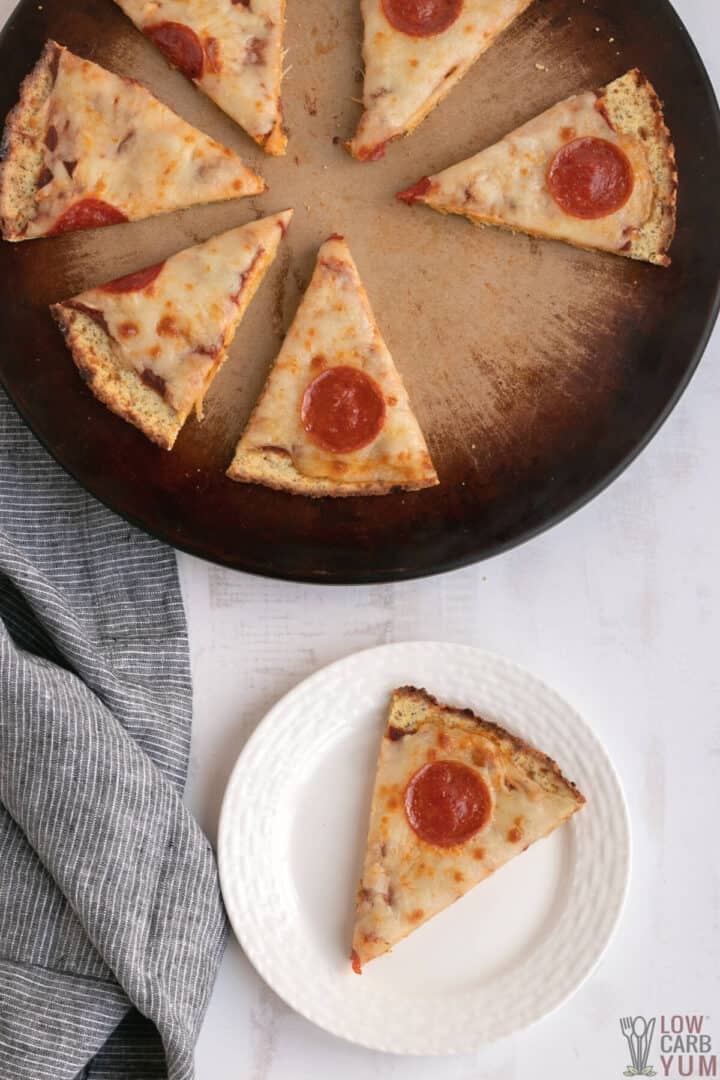 GlutenFree Coconut Flour Pizza Crust Low Carb Yum