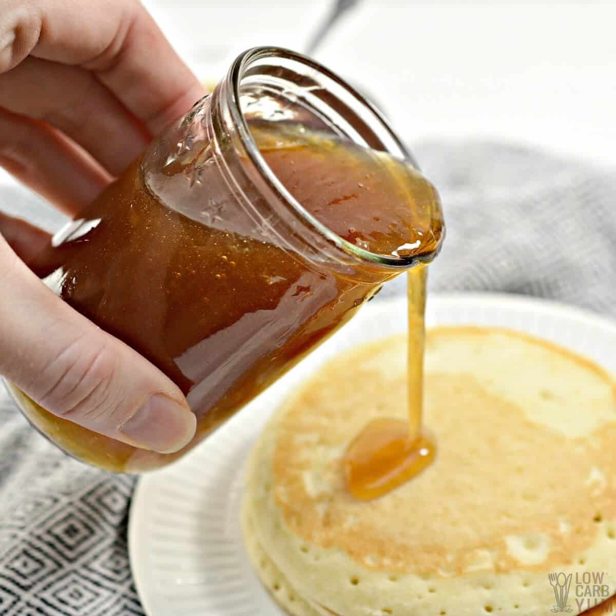 Keto Maple Syrup Easy Homemade Topping Low Carb Yum