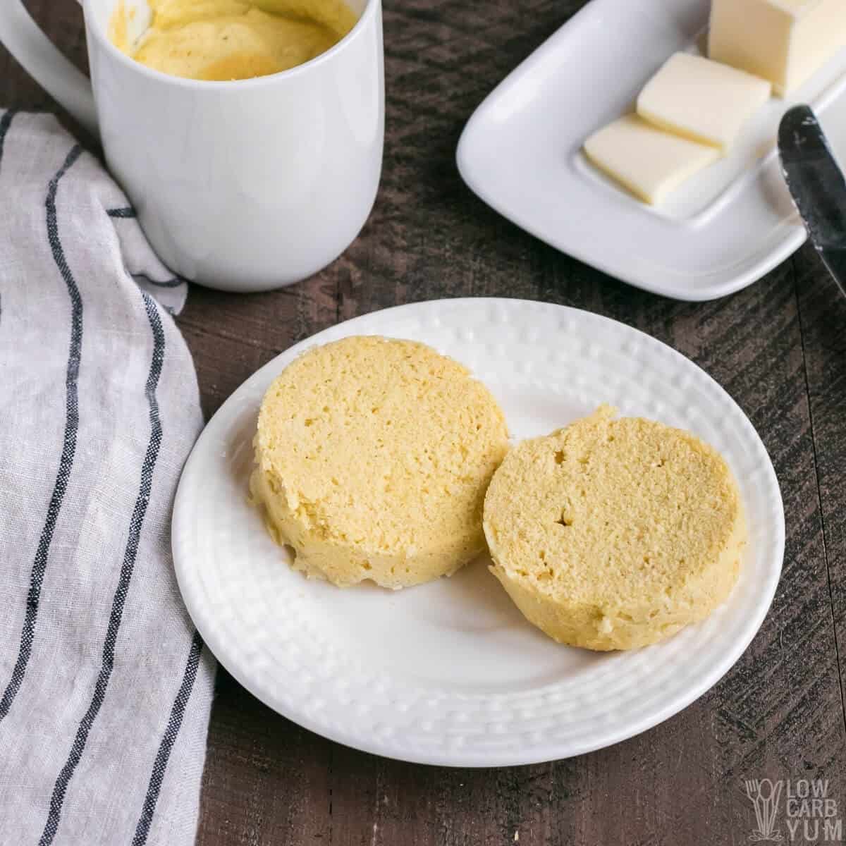 keto muffin in a mug featured image