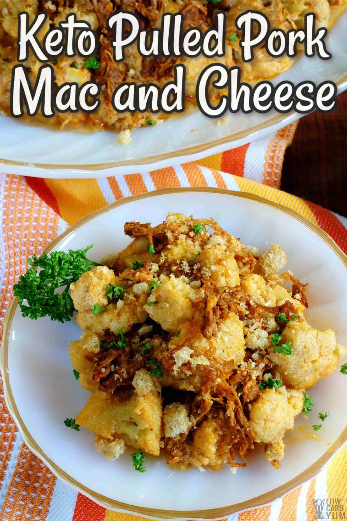 Keto Pulled Pork Mac And Cheese Low Carb Yum