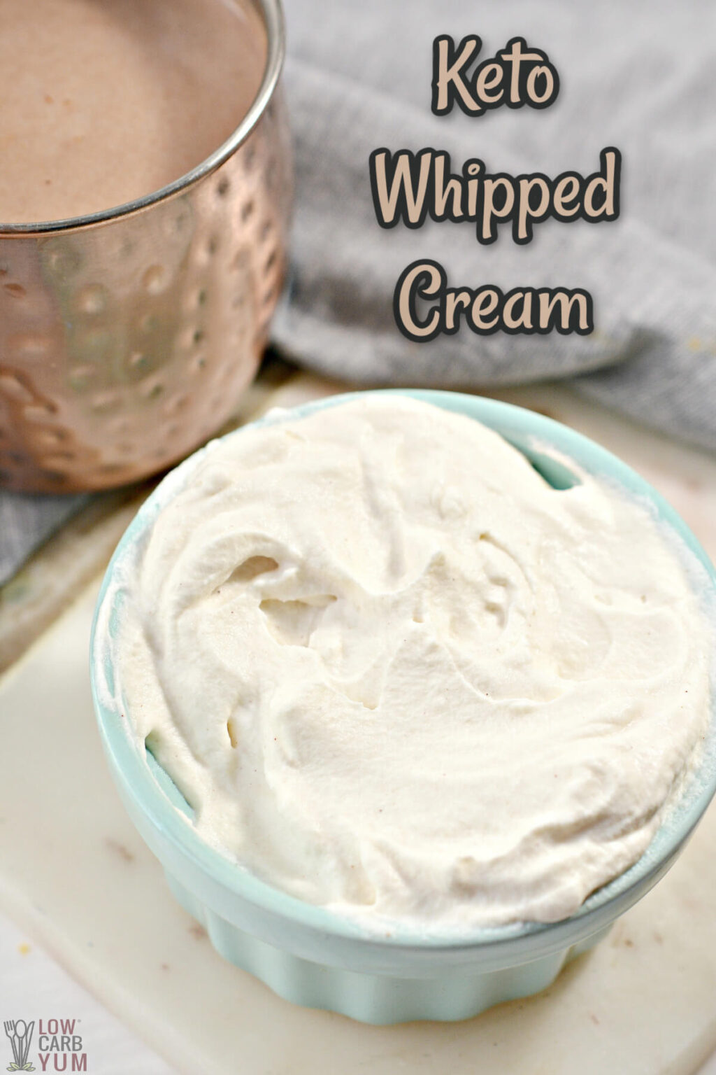 Keto Whipped Cream A LowCarb Dessert Topping Low Carb Yum