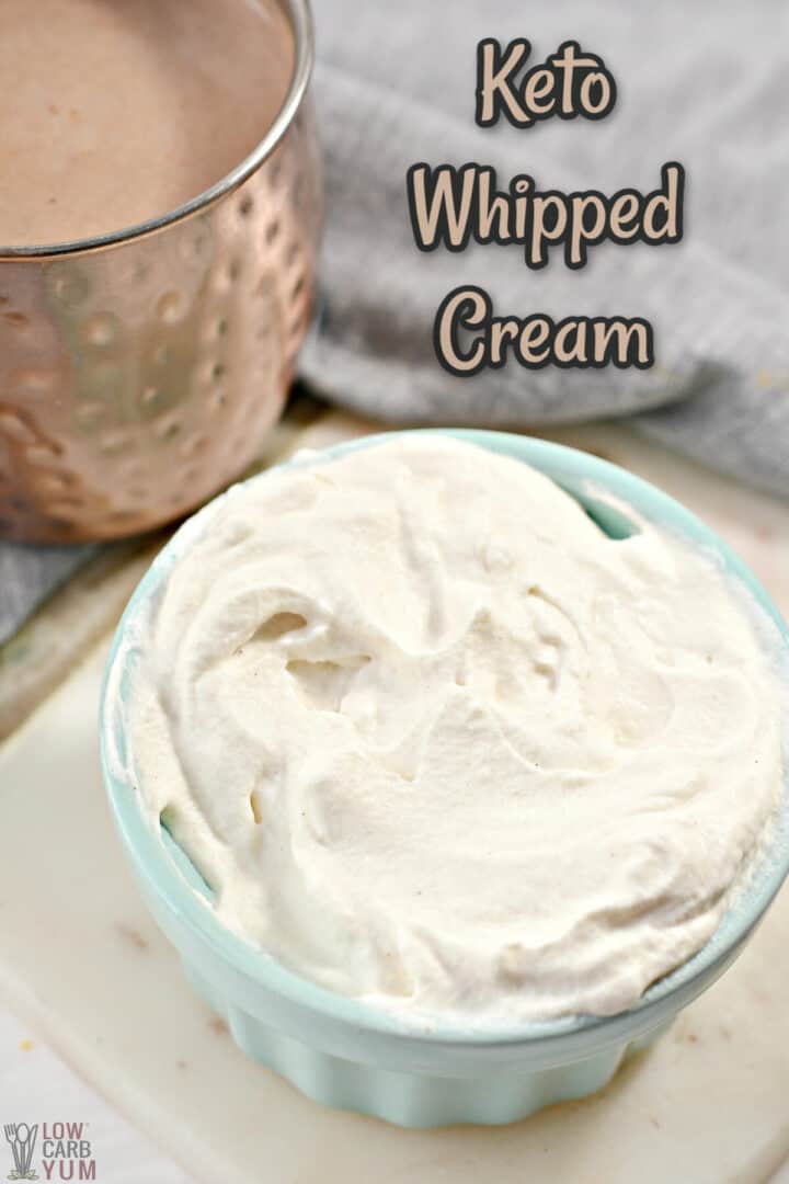 Keto Whipped Cream A LowCarb Dessert Topping Low Carb Yum