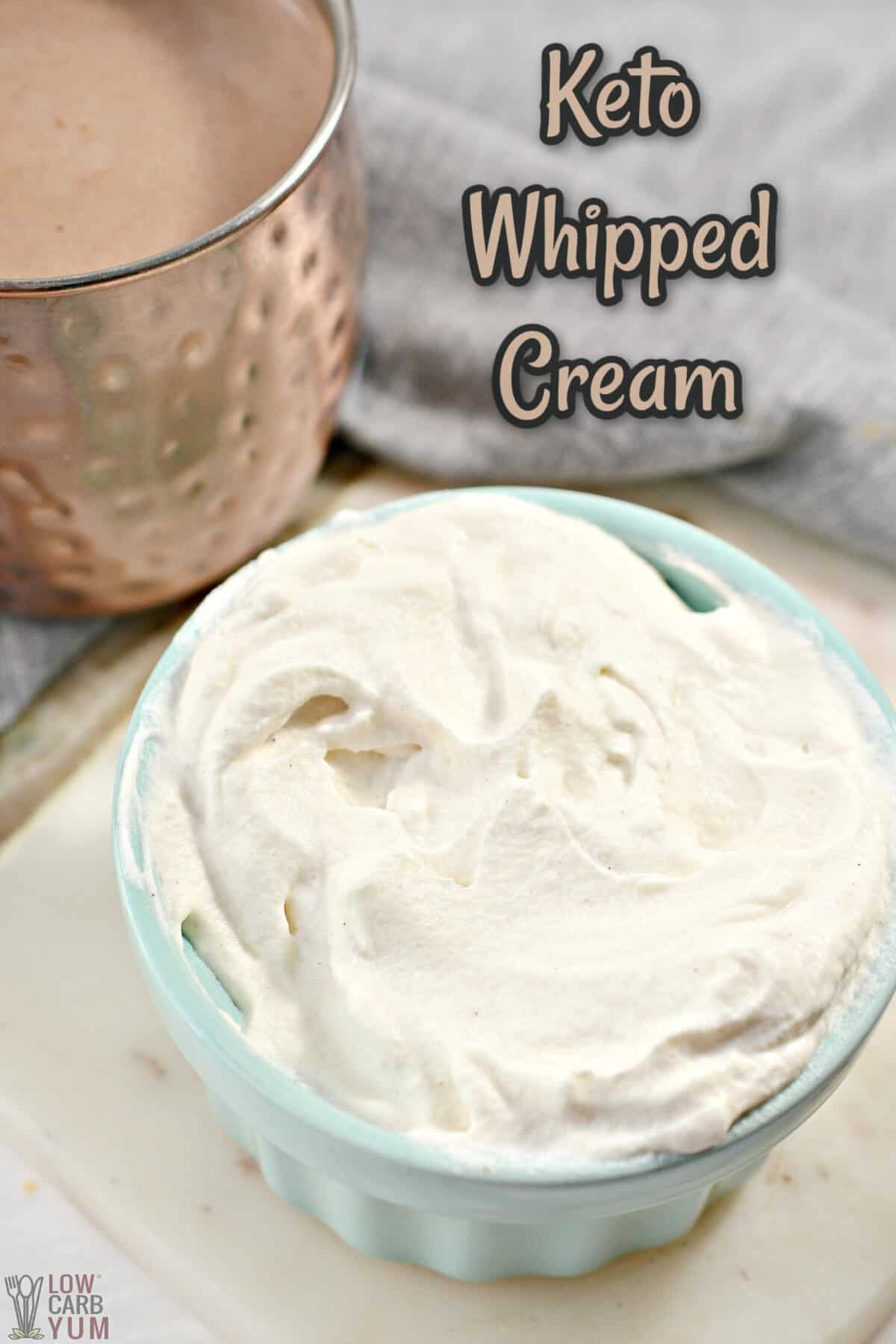 keto whipped cream recipe cover image